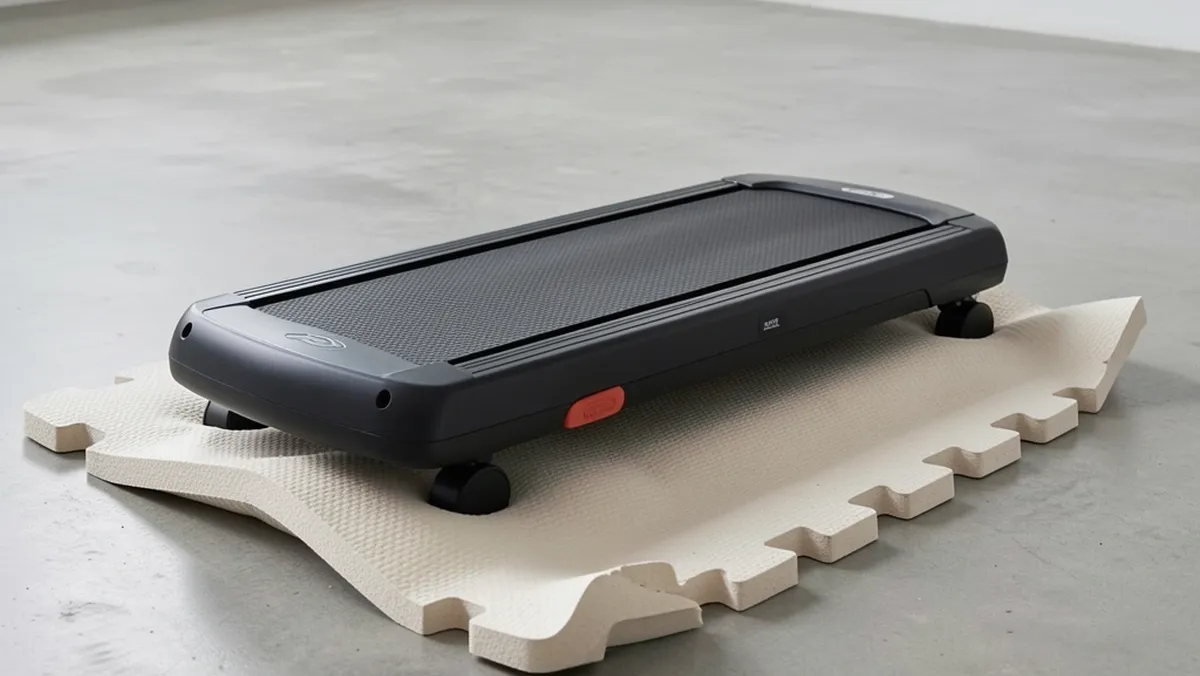 Walking pad compressing cheap foam puzzle mat causing instability